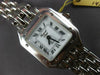 ESTATE LARGE GERARD PETIT .10CT AAA SAPPHIRE 14KT WHITE GOLD WOMENS WATCH #6501