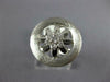 ESTATE .19CT DIAMOND 18KT WHITE GOLD 3D MATTE & SHINY FLOWER CIRCULAR FUN RING
