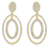 ESTATE .76CT DIAMOND 14KT YELLOW GOLD 3D MULTI OVAL FUN HANGING EARRINGS