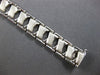 ESTATE WIDE 14KT WHITE GOLD 3D CLASSIC MATTE & SHINY CRISS CROSS FUN BRACELET