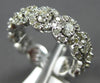 ESTATE 2.20CT DIAMOND 14KT WHITE GOLD 3D ROUND HALO ETERNITY ANNIVERSARY RING