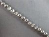 ESTATE .72CT DIAMOND 14KT WHITE GOLD 3 STONE PAST PRESENT FUTURE TENNIS BRACELET