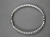 ESTATE LARGE 2.24CT DIAMOND 18K WHITE GOLD OVAL INSIDE OUT HOOP HANGING EARRINGS