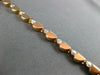 ESTATE 1.24CT DIAMOND 18KT ROSE GOLD 3D ROUND CLASSIC MULTI HEART LOVE BRACELET