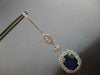 CERTIFIED EXTRA LARGE 20.2CT DIAMOND AAA CEYLON SAPPHIRE 18K WHITE GOLD EARRINGS