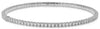 ESTATE 2.74CT DIAMOND 14K WHITE GOLD ROUND CLASSIC ETERNITY TENNIS CUFF BRACELET