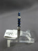 .41CT DIAMOND & AAA SAPPHIRE 14KT WHITE GOLD 2MM SEMI ETERNITY ANNIVERSARY RING