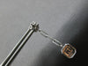 .62CT DIAMOND 14K WHITE GOLD 3D ROUND & BAGUETTE SQUARE OCTAGON HANGING EARRINGS