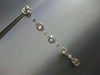 LARGE & LONG 6.26CT WHITE & LIGHT FANCY YELLOW DIAMOND 18KT WHITE GOLD EARRINGS