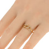 ESTATE .12CT DIAMOND 18KT ROSE GOLD 3D CLASSIC MULTI LINK FLEXIBLE FUN LOVE RING