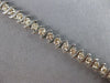 ESTATE 3.0CT DIAMOND 14KT WHITE GOLD 3D CLASSIC ROUND SWIRL TENNIS BRACELET