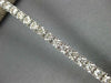 ESTATE 4.0CT DIAMOND 14KT WHITE GOLD 3D ROUND CLASSIC FOUR PRONG TENNIS BRACELET