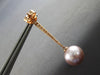LARGE .43CT DIAMOND & AAA PINK SOUTH SEA PEARL 18K ROSE GOLD 3D JOURNEY EARRINGS