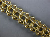 ANTIQUE LARGE AND LONG 14KT YELLOW GOLD 3D HANDCRAFTED CHARM BRACELET