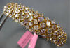 ESTATE EXTRA LARGE GIA 22.07CT PINK DIAMOND 18KT ROSE GOLD CUFF TENNIS BRACELET