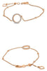 .30CT DIAMOND 14KT ROSE GOLD BY THE YARD CIRCLE OF LIFE ADJUSTABLE LOVE BRACELET
