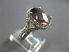 4.83CT DIAMOND & AAA PINKISH GREEN TOURMALINE 14KT WHITE GOLD 3D ENGAGEMENT RING