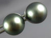 ESTATE .15CT DIAMOND & AAA TAHITAIN PEARL 14KT WHITE GOLD ETOILE STUD EARRINGS