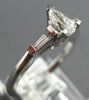 .56CT DIAMOND 14KT WHITE GOLD 3D PEAR SHAPE & BAGUETTE 3 STONE ENGAGEMENT RING