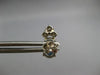ESTATE LARGE 2.9CT DIAMOND & AAA SAPPHIRE 14KT WHITE GOLD FLORAL STUD EARRINGS