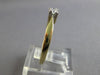 ESTATE .15CT DIAMOND 14K 2 TONE GOLD 3D CLASSIC SOLITAIRE ENGAGEMENT RING #28007