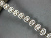ESTATE LARGE 3.01CT DIAMOND 14KT WHITE GOLD 3D ROUND BEZEL PRONG TENNIS BRACELET