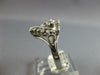 ESTATE .50CT DIAMOND 14KT WHITE GOLD 3D CLASSIC OPEN HEART LOVE RING