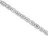4.7CT DIAMOND 14KT WHITE GOLD CLASSIC EMERALD CUT BEZEL ETERNITY TENNIS BRACELET