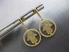 .36CT DIAMOND 14KT YELLOW GOLD 3D LUCKY CHAMSA HAMSA CIRCULAR HANGING EARRINGS