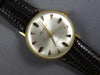 ESTATE LARGE JULES JURGENSEN 18K YELLOW GOLD BLACK ENAMEL AUTOMATIC WATCH #27782
