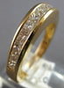 1.12CT DIAMOND 14K YELLOW GOLD CLASSIC PRINCESS CHANNEL WEDDING ANNIVERSARY RING