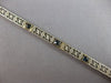 ANTIQUE ART DECO 1.8CT AAA SAPPHIRE 14KT WHITE GOLD 3D FILIGREE BRACELET #27754