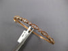 1.3CT DIAMOND 14K ROSE GOLD ROUND & MARQUISE SHAPE SEMI ETERNITY BANGLE BRACELET