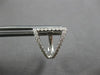 .41CT DIAMOND 18KT WHITE GOLD 3D ROUND TRIANGULAR TRILLION FUN HUGGIE EARRINGS