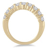 1.38CT DIAMOND 14KT YELLOW GOLD 3D 9 STONE SHARED PRONG WEDDING ANNIVERSARY RING