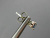 ESTATE .50CT ROUND DIAMOND & OVAL BLUE TOPAZ 14K WHITE GOLD STUD EARRINGS #25923