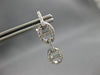 .68CT DIAMOND 18KT WHITE GOLD 3D CLASSIC DOUBLE LOVE KNOT FUN HANGING EARRINGS