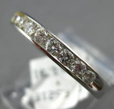 .49CT DIAMOND 14KT WHITE GOLD 3D CLASSIC ROUND CHANNEL WEDDING ANNIVERSARY RING