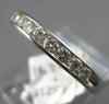 .49CT DIAMOND 14KT WHITE GOLD 3D CLASSIC ROUND CHANNEL WEDDING ANNIVERSARY RING