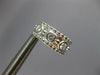 ESTATE .61CT DIAMOND 14KT WHITE GOLD ROUND ETOILE BEZEL 3 STONE HUGGIE EARRINGS