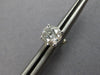 ESTATE LARGE 1.42CT DIAMOND 14K WHITE GOLD ROUND 4 PRONG SOLITAIRE STUD EARRINGS