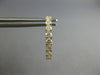 1.06CT DIAMOND 14KT YELLOW GOLD 3D ROUND INSIDE OUT OVAL HUGGIE HANGING EARRINGS