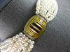 LARGE .60CT DIAMOND & AAA MULTI GEM 14KT 2 TONE GOLD CHOKER LOVE NECKLACE #27478