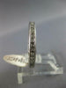 1.02CT DIAMOND 14KT WHITE GOLD 3D CLASSIC 3MM FILIGREE ETERNITY ANNIVERSARY RING