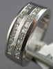 WIDE .80CT DIAMOND PLATINUM 3D PRINCESS CHANNEL 2 ROW WEDDING ANNIVERSARY RING
