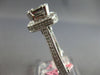 LARGE 1.68CT DIAMOND 18KT WHITE GOLD ROUND & BAGUETTE INVISIBLE ENGAGEMENT RING
