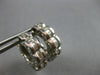 LARGE .72CT DIAMOND 14KT WHITE GOLD BAGUETTE FLOWER STAR & MOON EARRINGS #27720