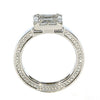 .89CT DIAMOND 18KT WHITE GOLD 3D ROUND & BAGUETTE INTERCHANGEABLE RING PENDANT
