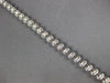 ESTATE 1.0CT DIAMOND 14K WHITE GOLD 3D ROUND BEZEL PRONG CLASSIC TENNIS BRACELET