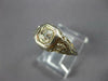 ANTIQUE ART DECO .40CT OLD MINE DIAMOND 18K WHITE GOLD 3D ENGAGEMENT RING #27350